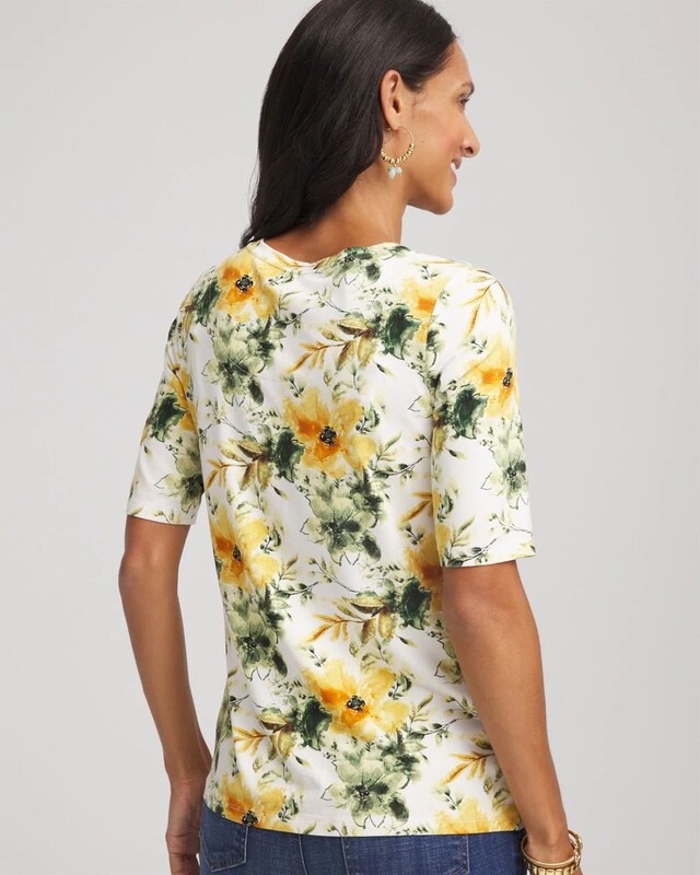 Touch of Cool Elbow-Sleeve Perfect Tee - image 3